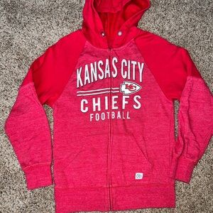 Kansas City Chiefs Full Zip Hoodie Size Small